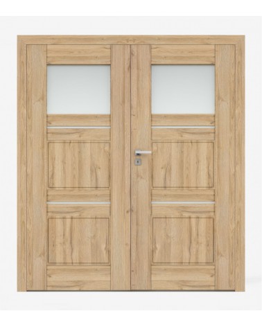 "PIANO 5" Interior Double Doors. Non-rebated