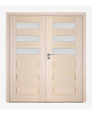 "SCALA A3" Interior Double Doors. Non-rebated