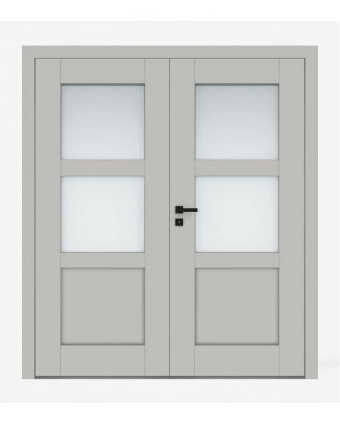 "ESTRA 3" Interior Double Doors. Non-rebated