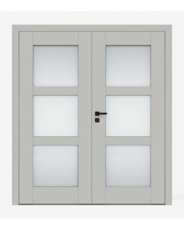 "ESTRA 4" Interior Double Doors. Non-rebated