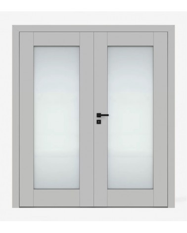 "ESTRA 6" Interior Double Doors. Non-rebated