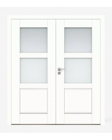 "BERGE 3" Interior Double Doors. Non-rebated