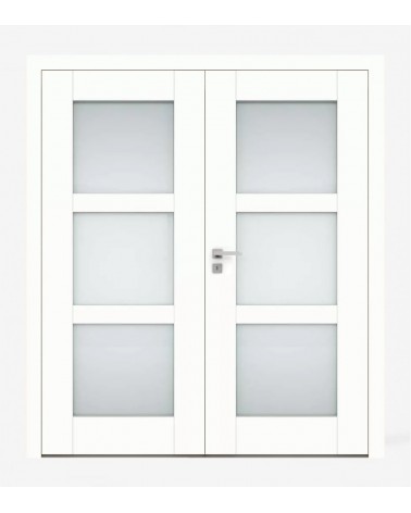 "BERGE 4" Interior Double Doors. Non-rebated