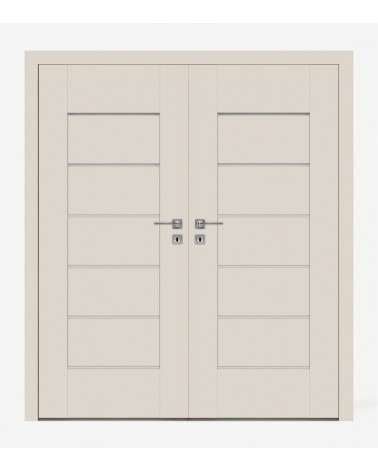 "EVEN 5" Interior Double Doors. Non-rebated