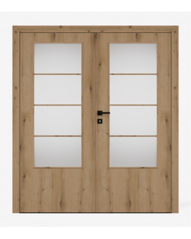 "ARTE B20" Interior Double Doors. Non-rebated