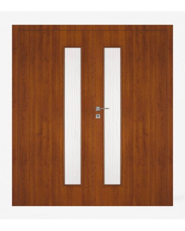 "DECO 10" Interior Double Doors. Non-rebated