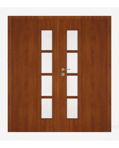 "DECO 30" Interior Double Doors. Non-rebated