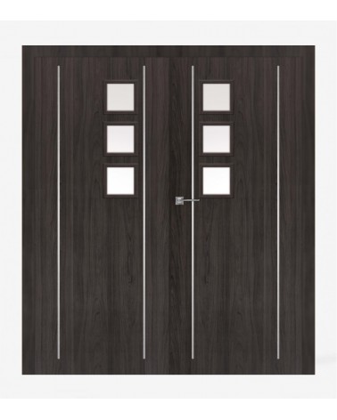 "GALERIA ALU 11" Interior Double Doors. Non-rebated