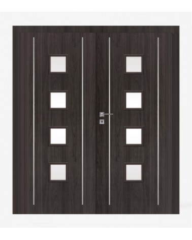 "GALERIA ALU 13" Interior Double Doors. Non-rebated