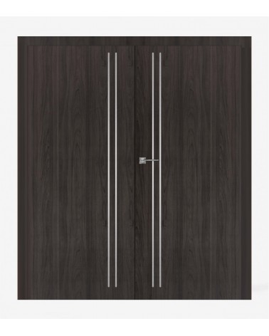 "GALERIA ALU 50" Interior Double Doors. Non-rebated