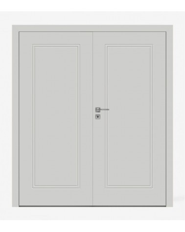 "BINITO 80" Interior Double Doors. Non-rebated