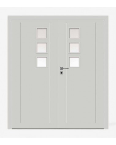 "BINITO 11" Interior Double Doors. Non-rebated