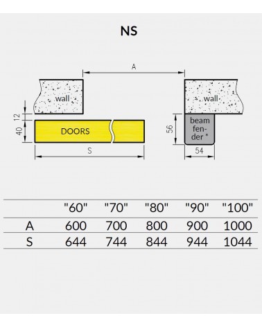 "ENA 0" Sliding interior doors