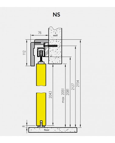 "SCALA B1" Binnenschuifdeuren