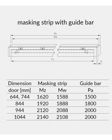 "UNI MDF" Sliding interior doors