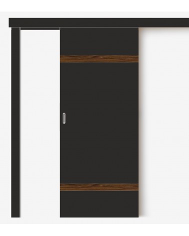 "RIVIA 80" Black. Sliding interior doors