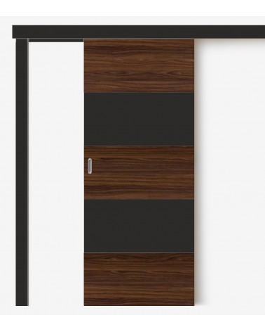 "RIVIA 90" Black. Sliding interior doors