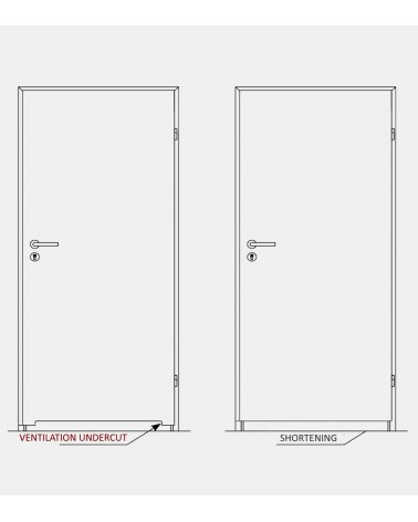 "UNITO W02P" Internal doors. Rebated