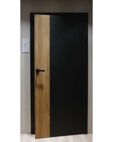 "RIVIA 70" Internal doors. Non-rebated. Black