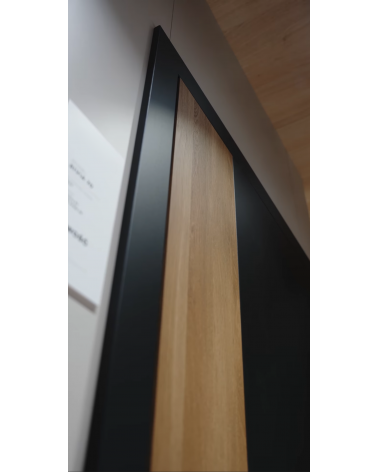 "RIVIA 70" Internal doors. Non-rebated. Black