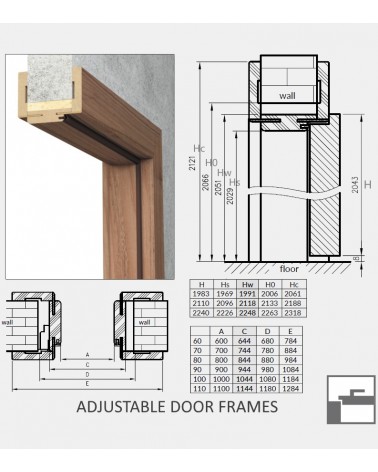 "ESTRA 1" Internal doors. Rebated