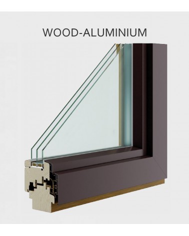 "ENERGY CONCEPT 92 ALU-EFFECT" WOOD-ALUMINIUM WINDOW