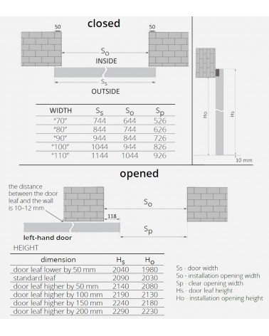 Sliding doors "ESPINA W00" with hidden track and "MOVI" system