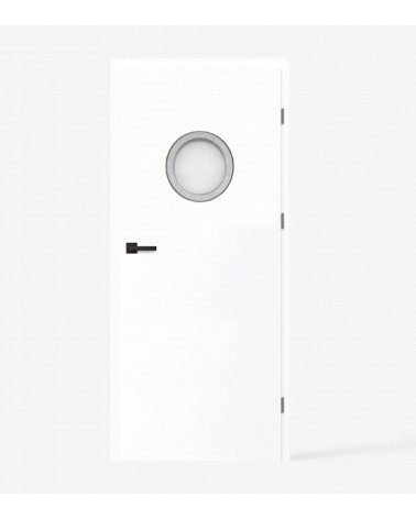 "UNI PORTHOLE MDF" Weiß Innentüren