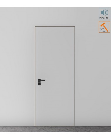 Concealed internal entrance door "HARMONY INVEST" Primed