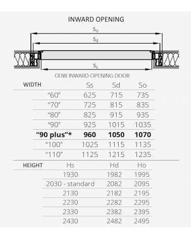 Dold innerdörr “HARMONY INVEST” grundmålad